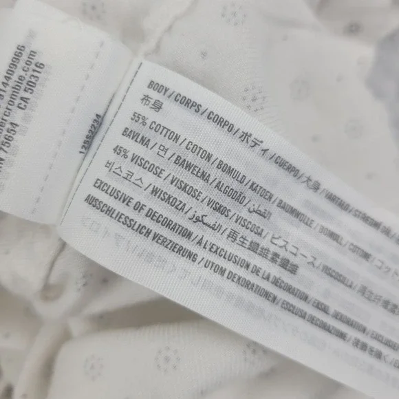 Abercrombie & Fitch Shirt Mens Medium Patterned Button Up Long Sleeve Casual - Picture 7 of 9